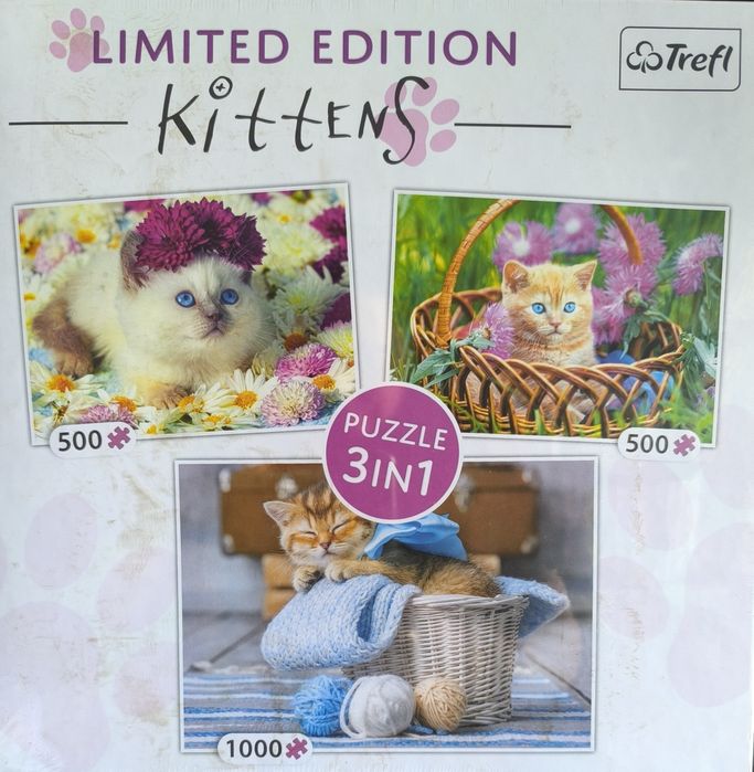 Puzzle Trefl Limiter Editions Kittens koty 93070