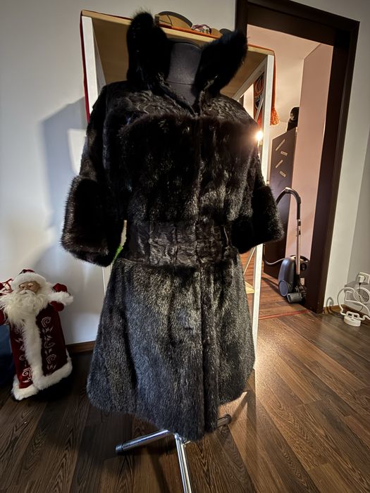 Норкова дизайнерська шуба S Італія
