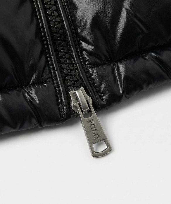Casaco Polo Ralph Lauren Puffer Glossy Preto