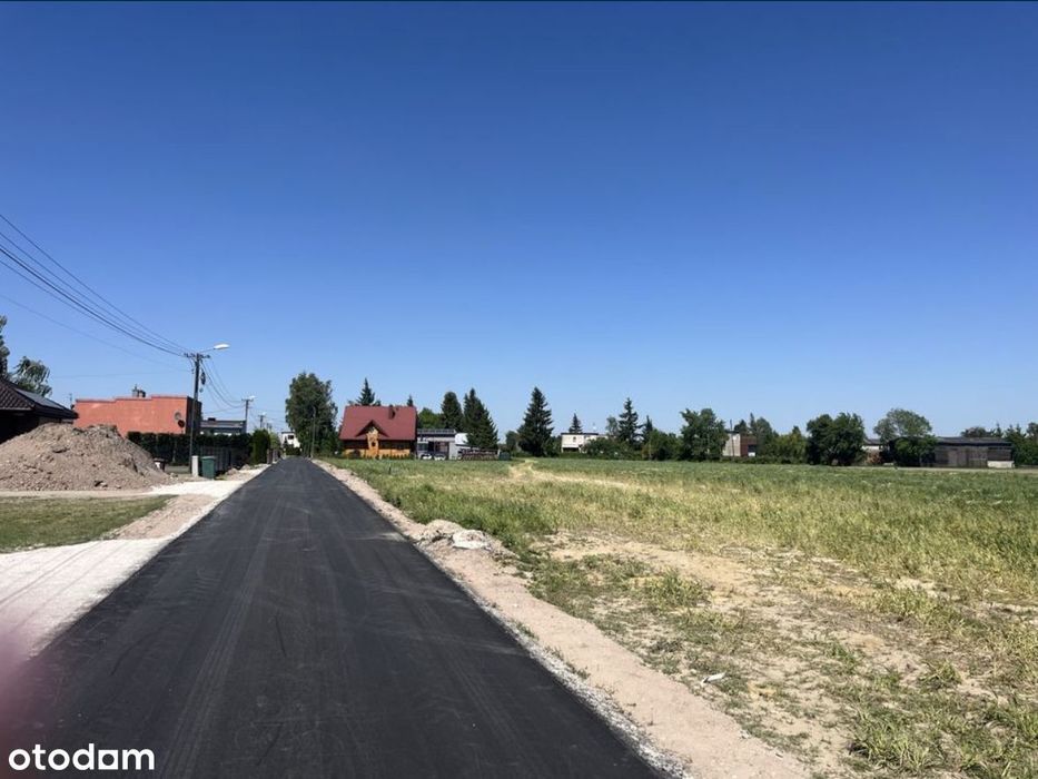 Działki Unisław 1300–1552 m² przy asfalcie, warunki zabudowy