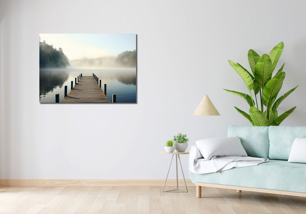 Obraz 100x70cm Poranna Cisza przy Wodzie
