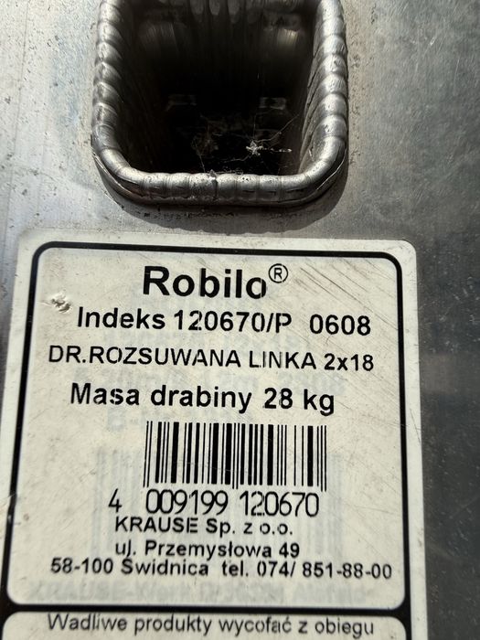 Drabina Krause 120670/P z linką