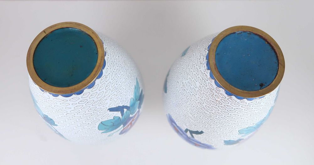 2 Jarras Cloisonné com 22 cm altura