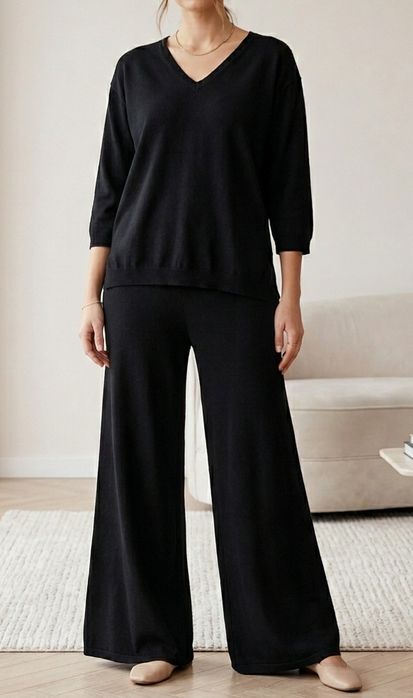 Elegancki komplet z dzianiny sweet lady 44 46 48