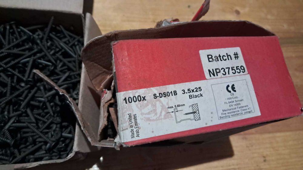 wkręty Hilti S-DS01B 3,5×35mm/3,5x25mm