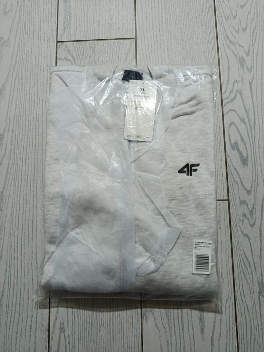 Nowa! Oryginalna 4F bluza bejsbolówka XL męska szara rozpinana (797)