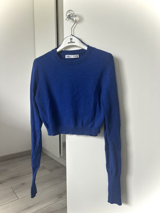 Sweter Zara granatowy