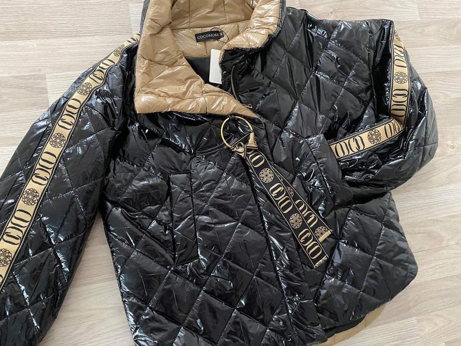 Kurtki cocomore czarne 3 kolory kołnierza