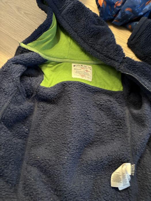 Ciepła granatowa bluza dziecięca typu miś (M&S, r. 110)