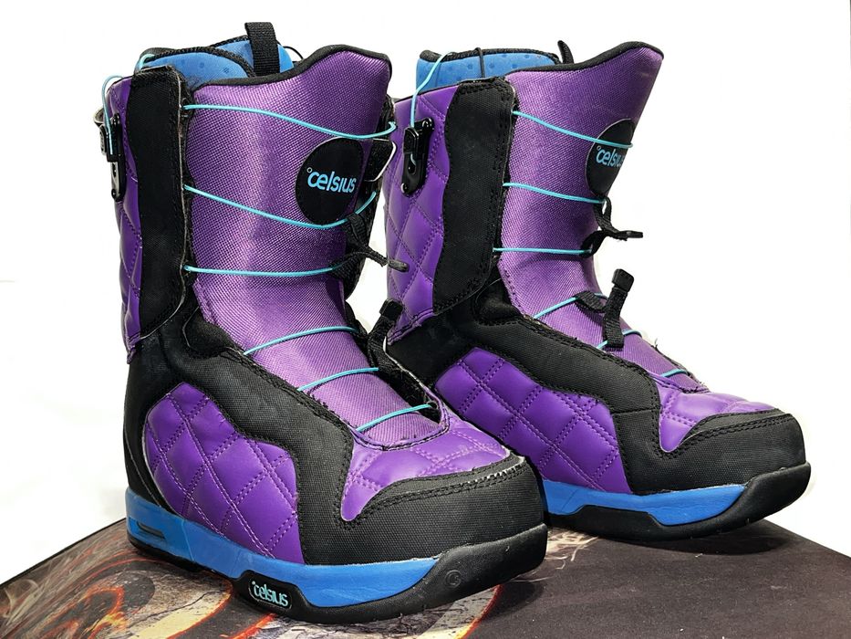 Celcius fioletowe 42 – 26 speedlaces buty snowboardowe // na snowboard