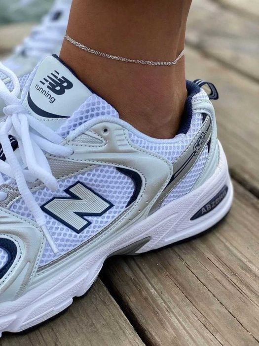 Кроссовки Женские New Balance 530 White Navy/Кросівки NB Нью Беланс