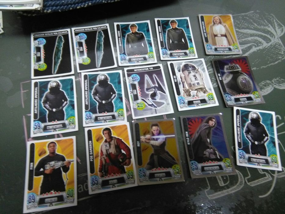 Cartas de Caderneta Star Wars Force Attax