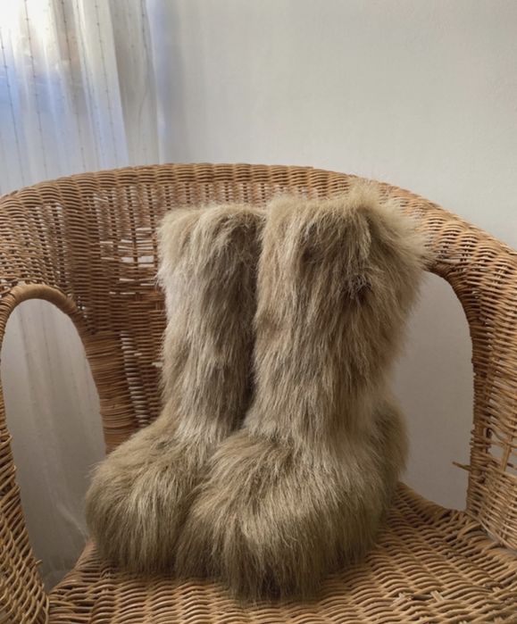 Botas de pelo para a neve ou pós ski