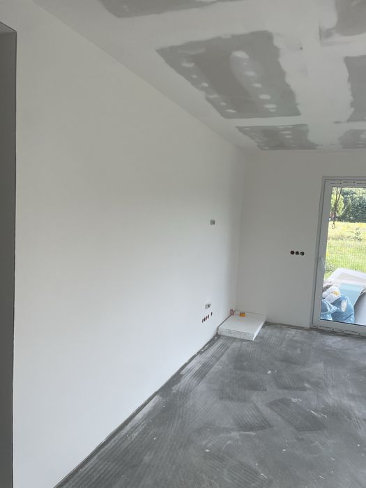 Adaptacja poddasza, regipsy GK, gładzie, malowanie | Kraków