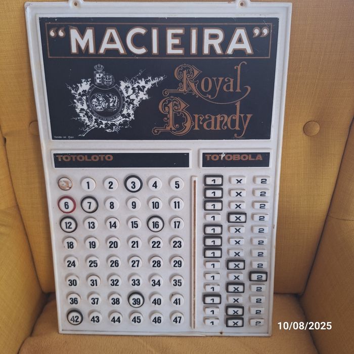 Placa Macieira anos 70 e 80