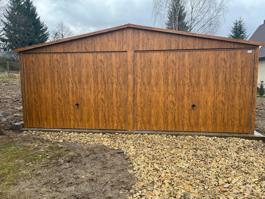 Garaż Blaszany 4x5 Dach dwuspadowy