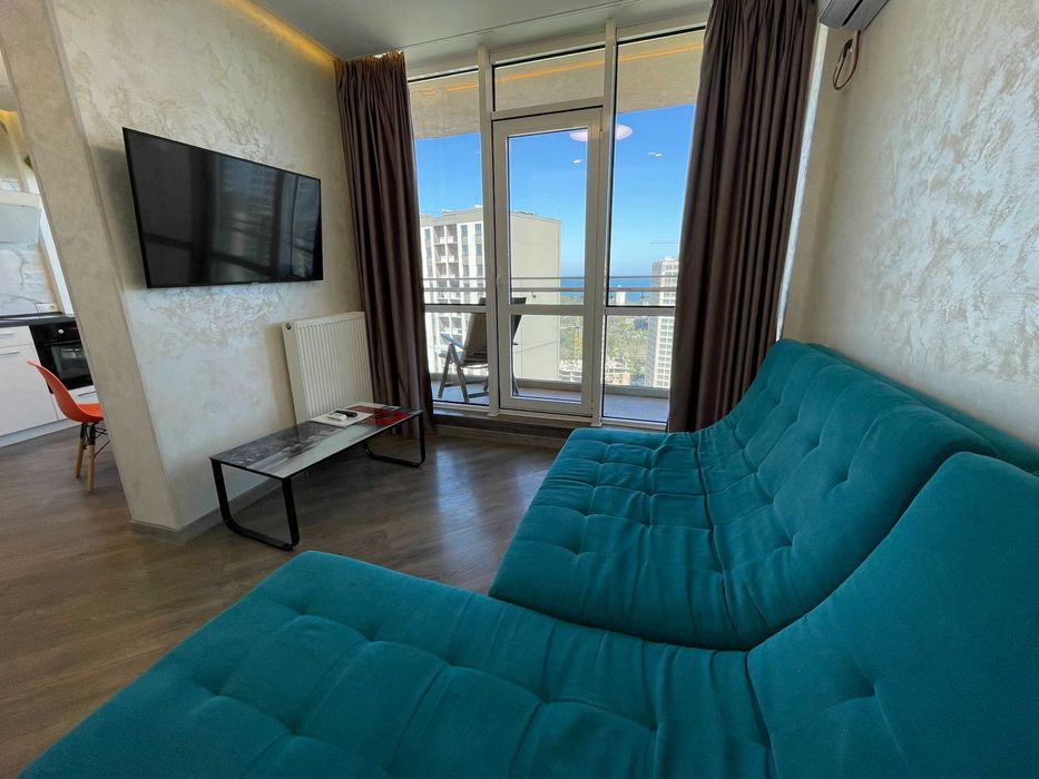 Квартира посуточно в Аркадии. вид на море, Лоджия Паркинг Свет есть