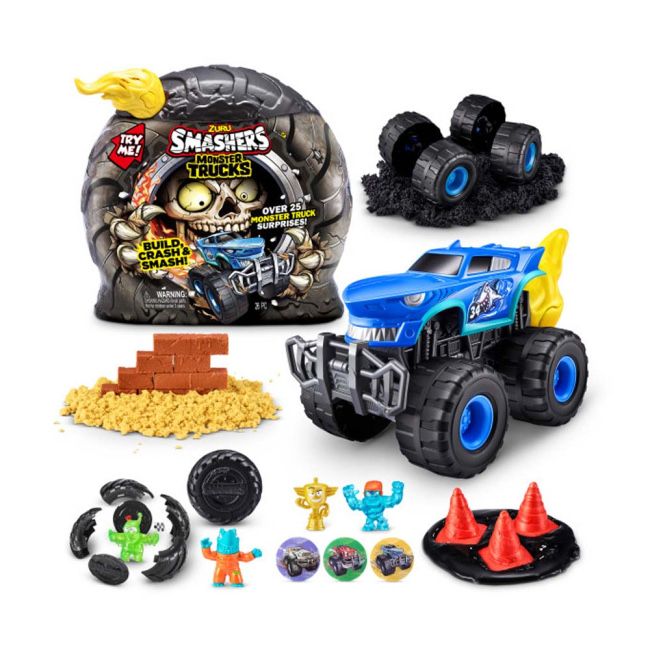 Ігровий набір Smashers Monster Wheels Dino truck машинка