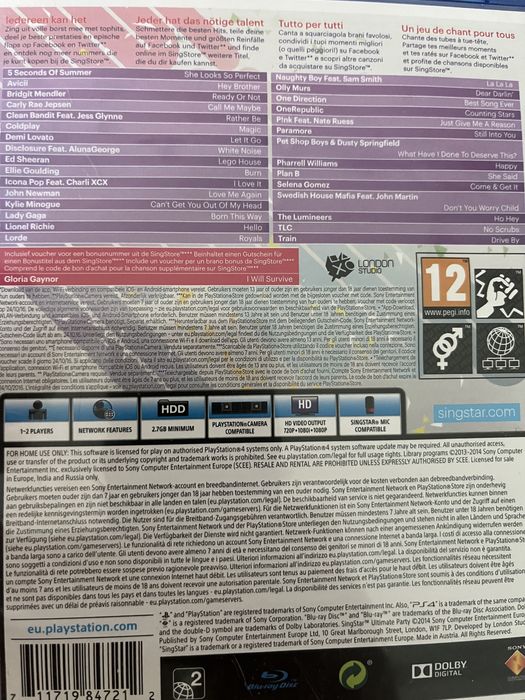 Microfones ps4 singstar mais jogo