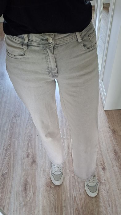 5 par spodni rozmiar L jeans dzianina stan bardzo dobry