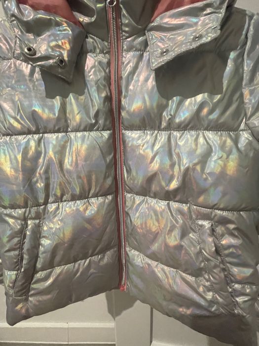 Kurtka holograficzna dziewczęca 134/140