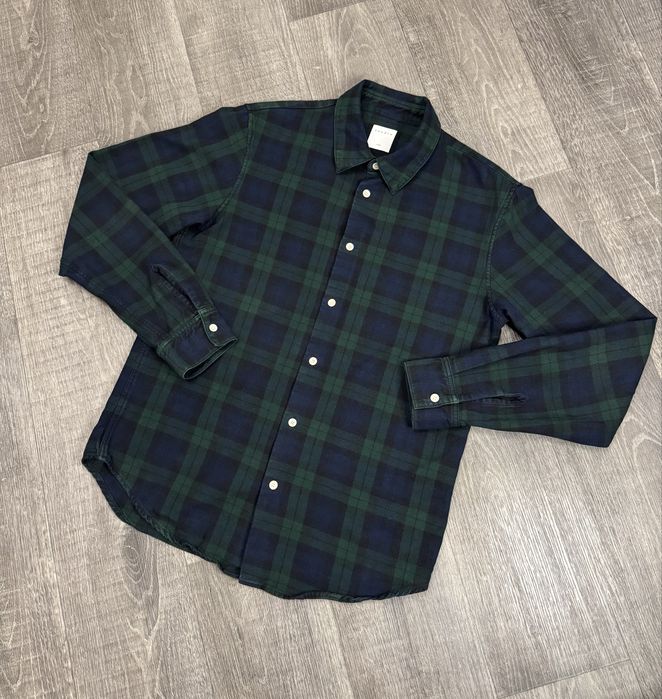 Sandro Paris сорочка M оригінал клітинка чоловіча преміум