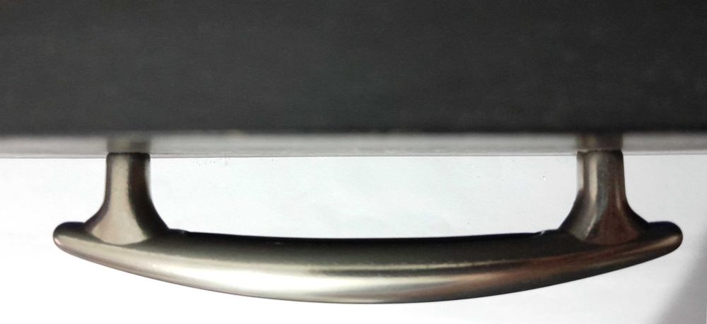 Conjunto de 5 puxadores para móveis em inox (usados)