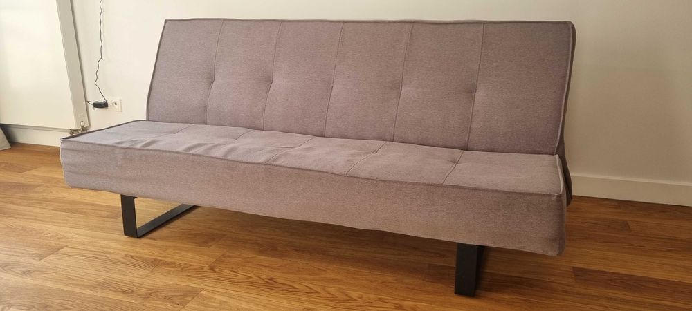 Sofa z funkcją spania SLEEK - stalowy