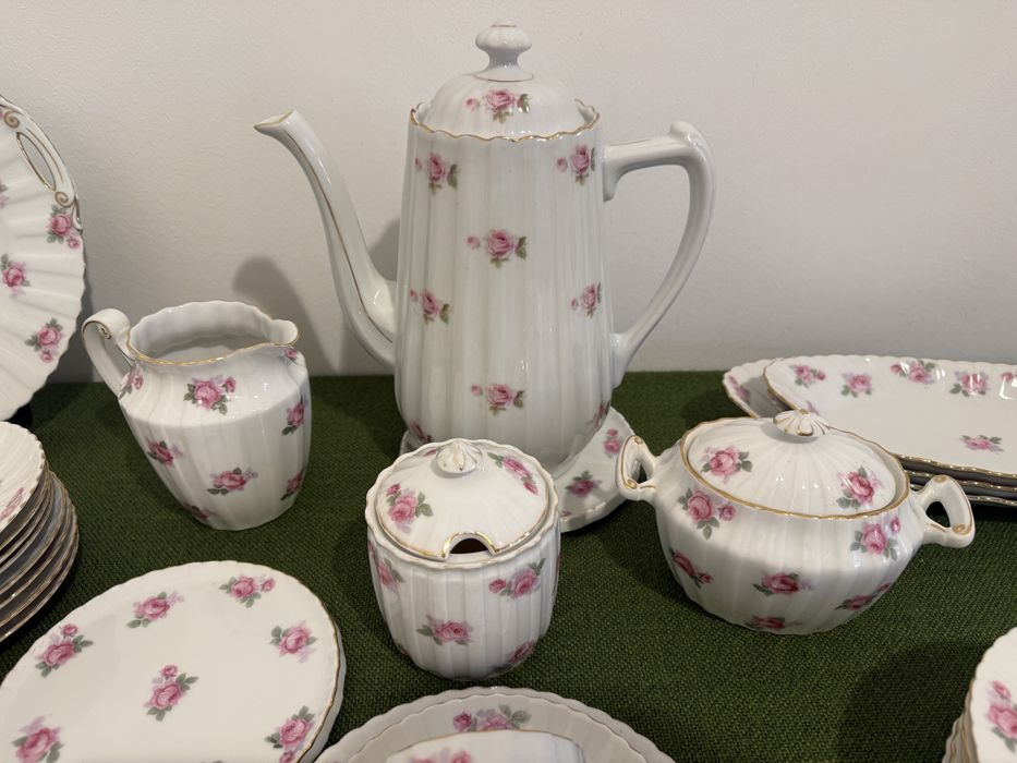 Tułowice Tillowitz stara porcelana w  róże