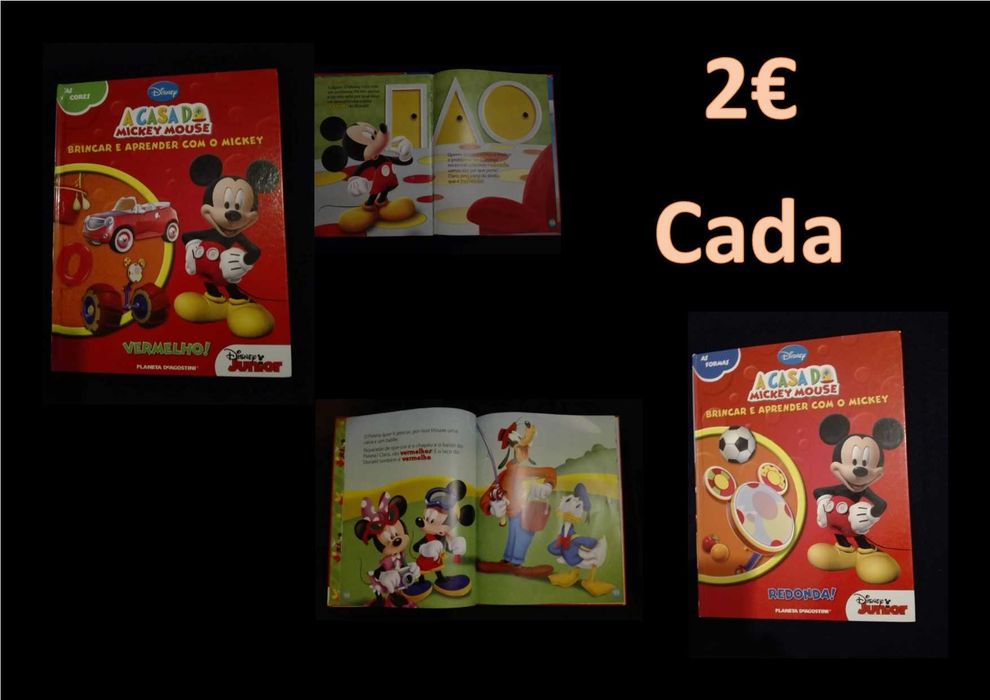 Diversos livros infantis a 2€ cada Disney e outros