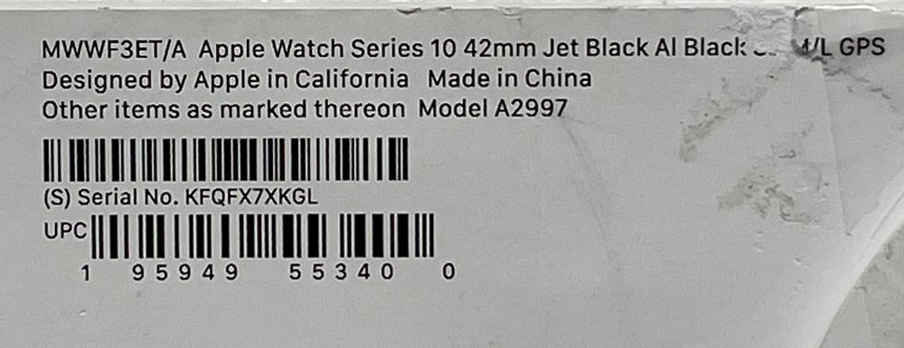 OUTLET nieaktywowany Apple Watch Series 10 FV23% PL GW