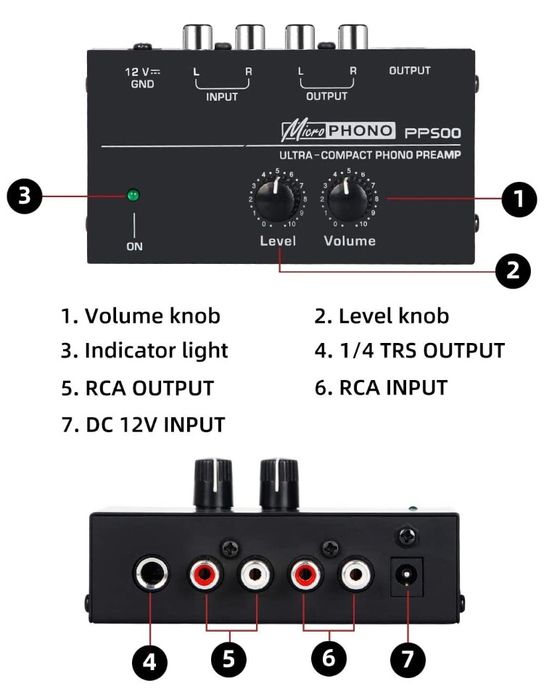 Фонокорректор PP500 для винилового проигрывателя