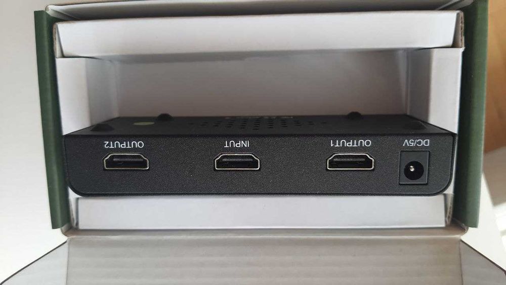 HDMI спліттер PowerPlant 1×4 4K 60Hz (HDCP 2.0, HDMI V2.0, 3D)