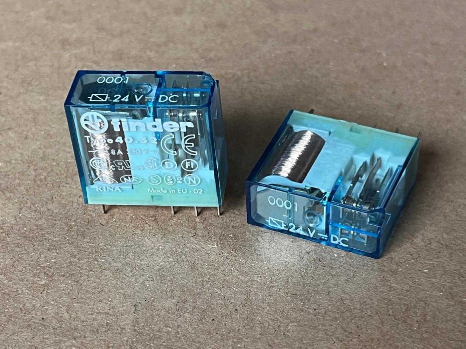 Przekaźnik Finder 40.52  8A/250VAC - 24VDC 5 zł/szt - 10 szt+1 GRATIS