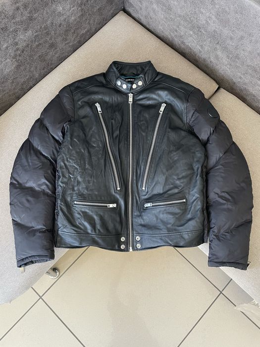 Шкіряна куртка Diesel Leather & Down Biker Jacket
