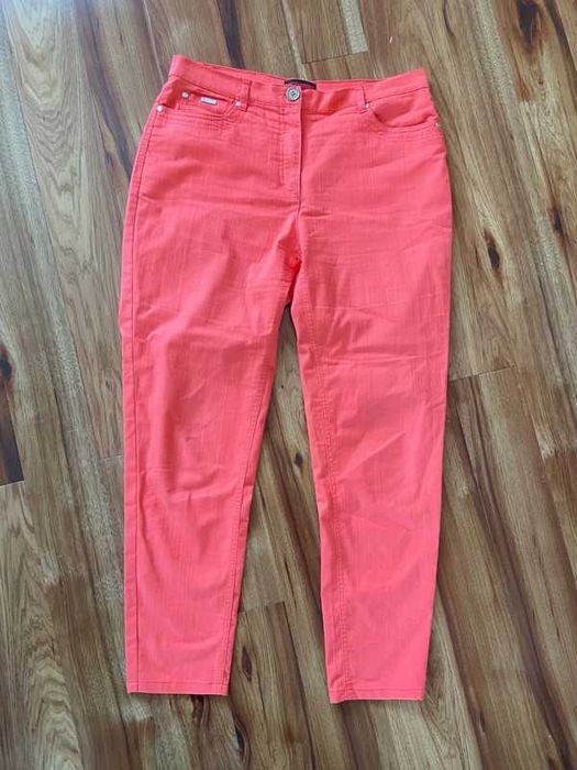 Brandtex mary rurki spodnie cygaretki 7/8 koral roz pastele xxl 44