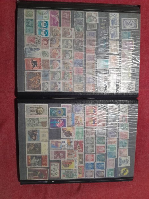 Selos album cheio de selos estrangeiros alguns portugueses todos muito
