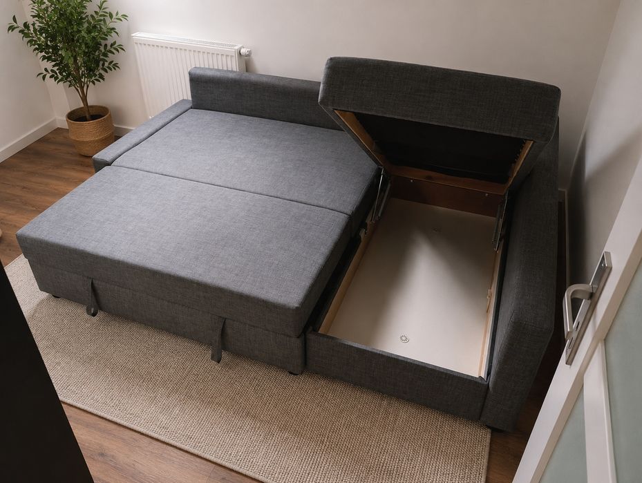 Narożnik z funkcją spania, sofa
