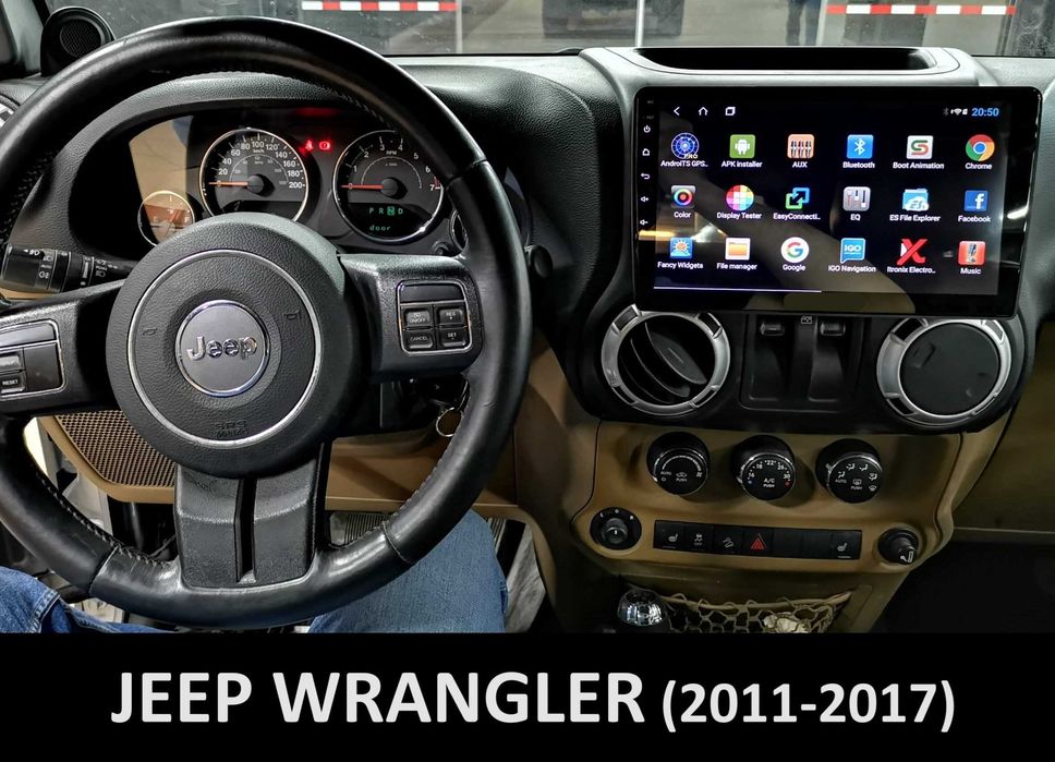 (NOVO) Rádio 2DIN • JEEP Wrangler • (2007 a 2017) • Android [4+64GB]