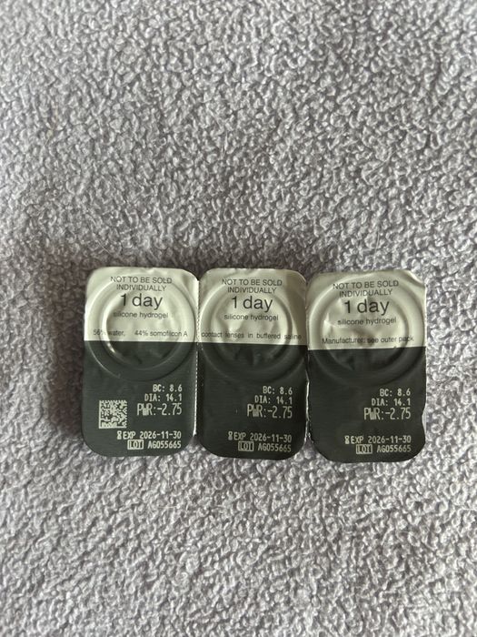 Линзы для глаз Switch «-2,75» однодневные