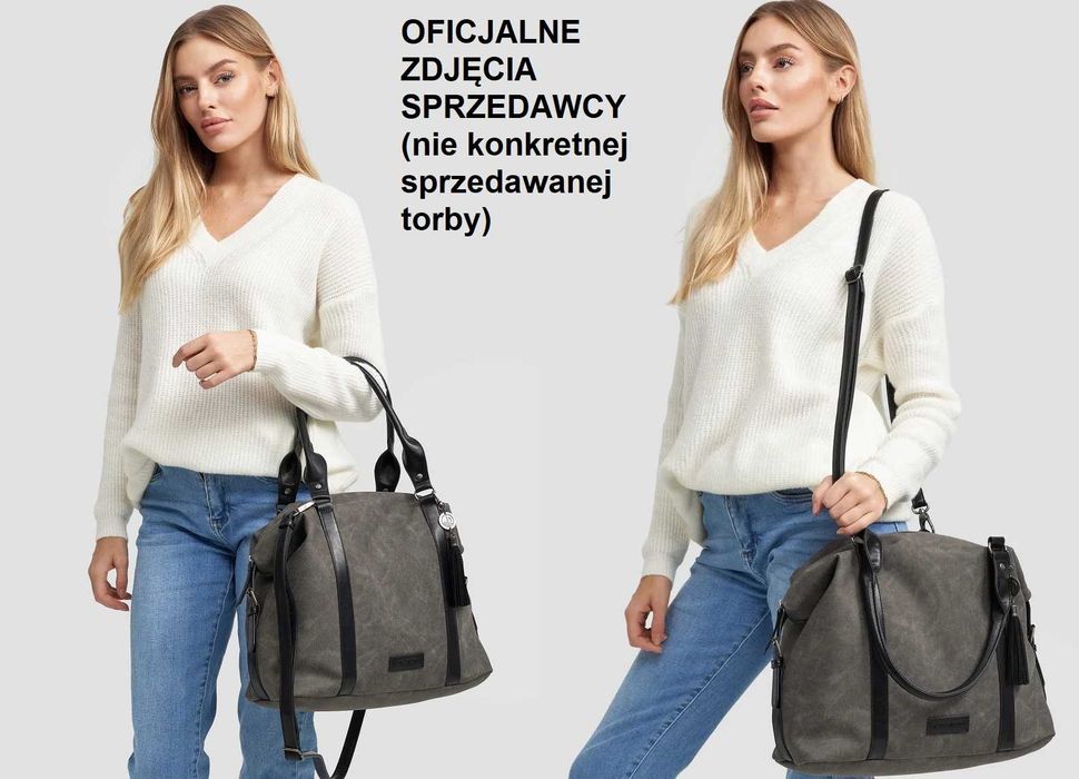 Torba Marc Picard na ramię szara duża