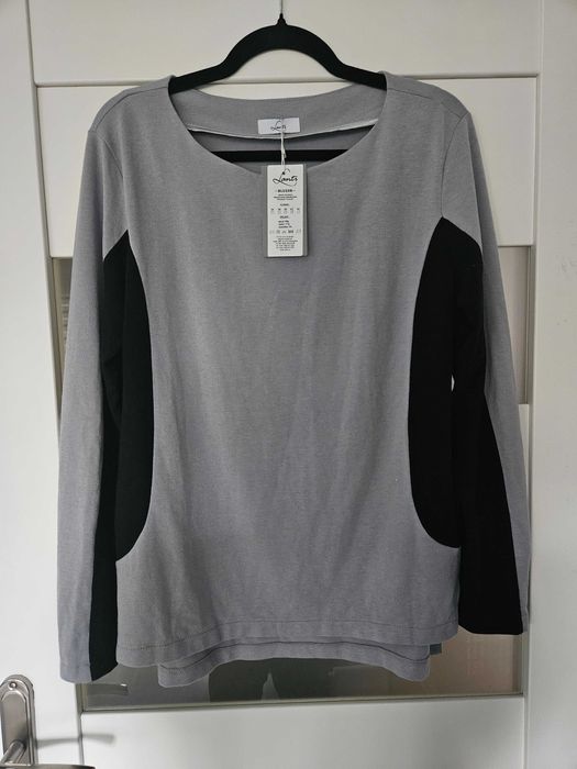 Nowa z metkami bluzka Lanti 42 XL wyszczuplająca srebrna