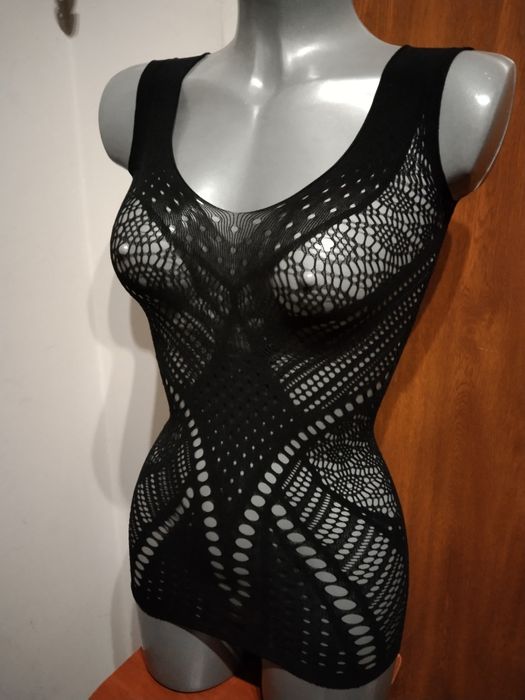 S M Seksowna sukienka body kostium kombinezon strój seksowna bielizna