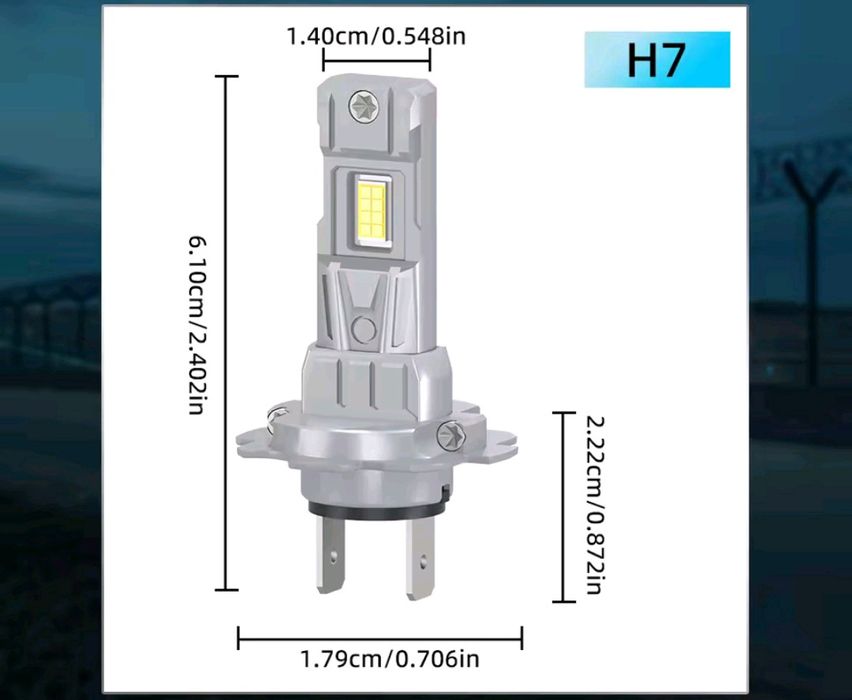 Автолампа Лед  H7 H1. KATUR , roadson, AILEO