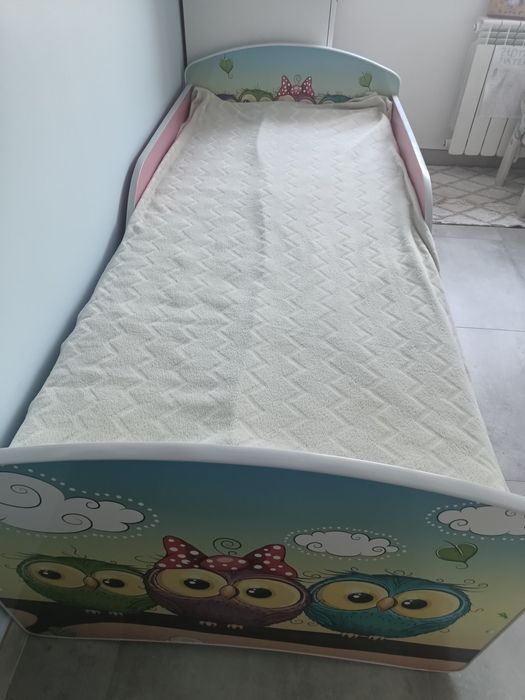 Łóżko jednoosobowe dziecięce - sówki