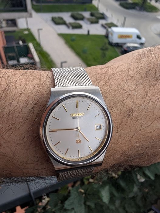 Seiko Quartz Vintage – tarcza szlif słoneczny - po renowacji – gotowy do noszenia