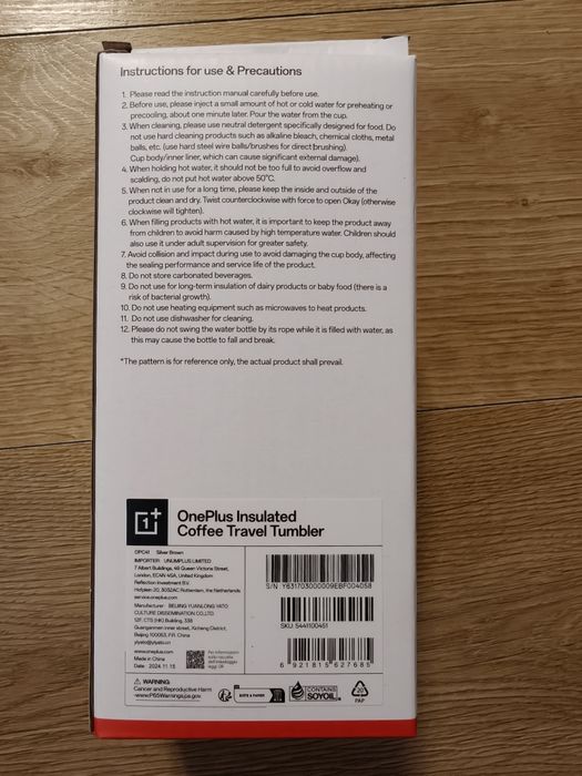 Nowy Kubek termiczny z izolacją próżniową OnePlus Insulated Coffee Tra