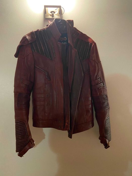 Casaco de Couro Motard Vintage Granate – Unissexo