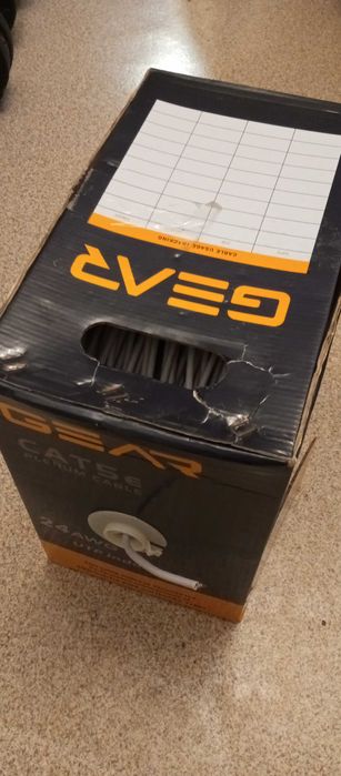 Кабель мережевий GEAR cat. 5e UTP-CCA-4Px2x0.5 в коробке 156м