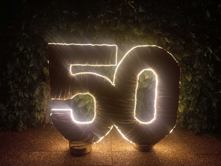 50 Cyfra dekoracyjna z ledami
